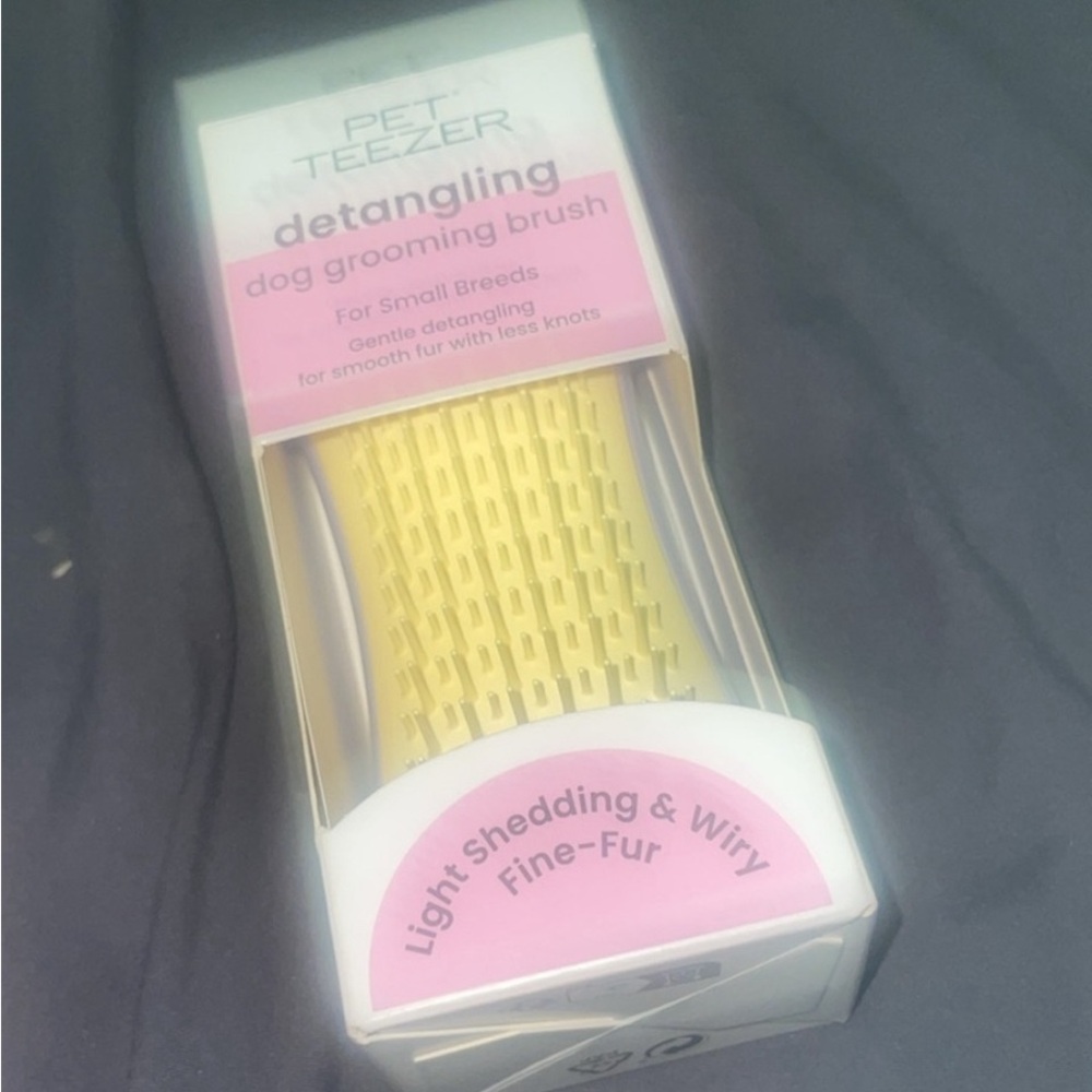 Pet Teezer Yellow Dog Grooming Brush